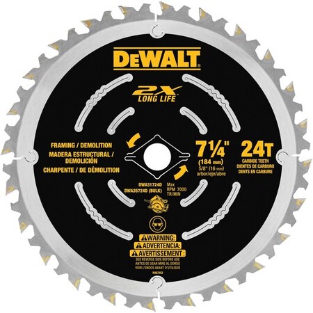 Dewalt 7-1/4 In. Demolition Blade DWA35724DB10